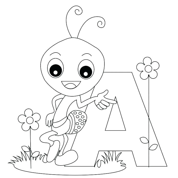 728x728 Letter A Coloring Pages Alphabet Coloring Pages For Toddlers Free