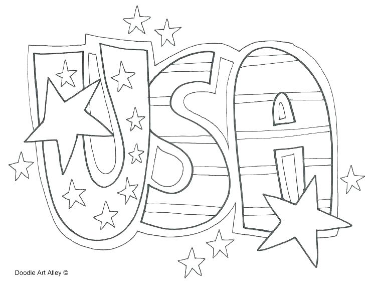 736x568 American Flag Coloring Page Kindergarten Flag Coloring Pages Free