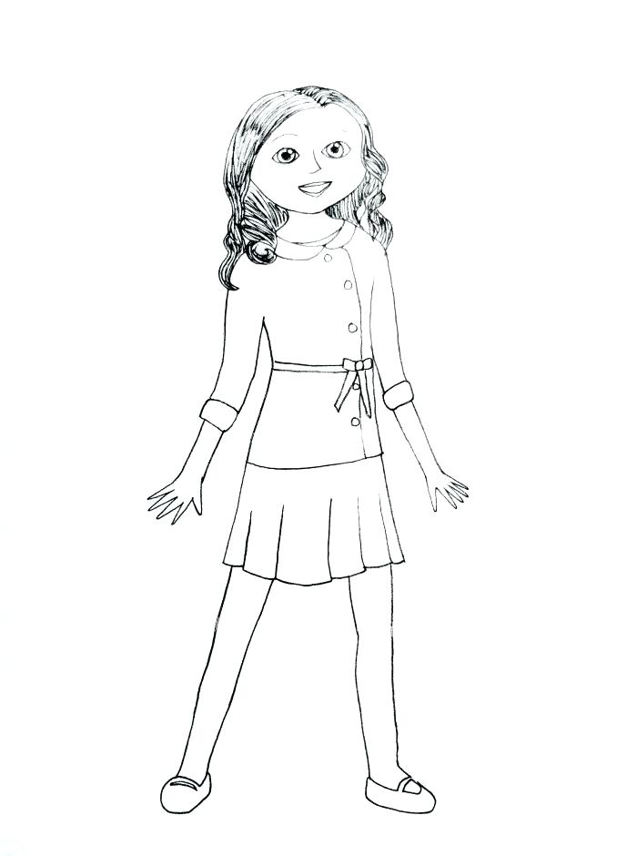 689x940 Coloring Pages American Girl Girl Coloring Pages Printable Girl