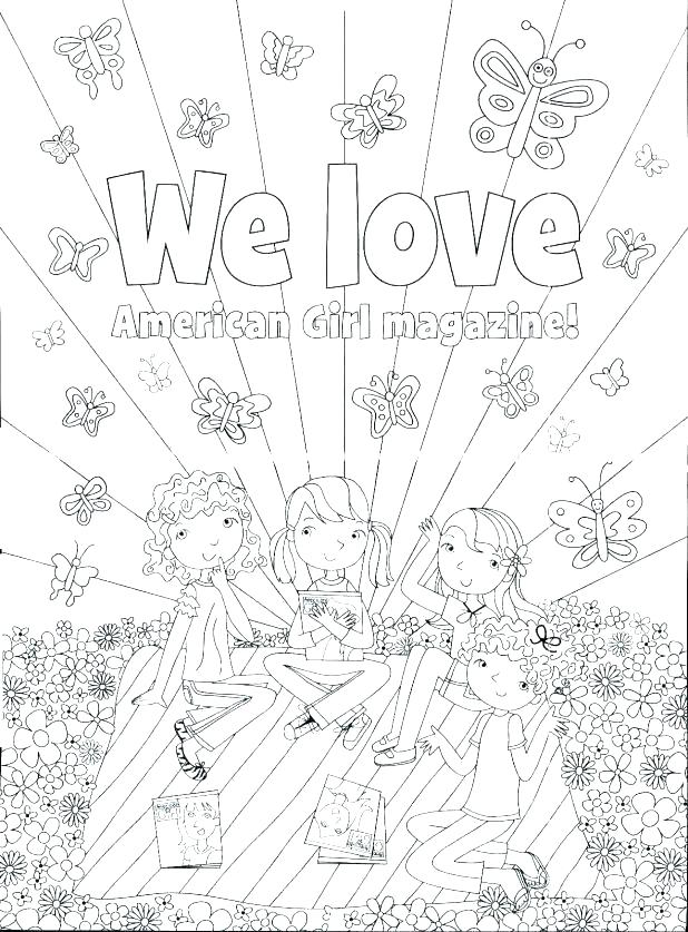 618x837 American Girl Coloring Pages Girl Coloring Pages Printable Cartoon