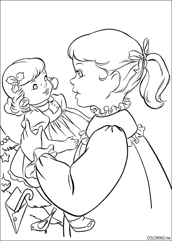 567x794 American Girl Coloring Pages Printable Baby Doll Coloring Pages