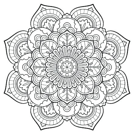 440x440 Mandala Coloring Pages Animal Mandala Coloring Pages Animal
