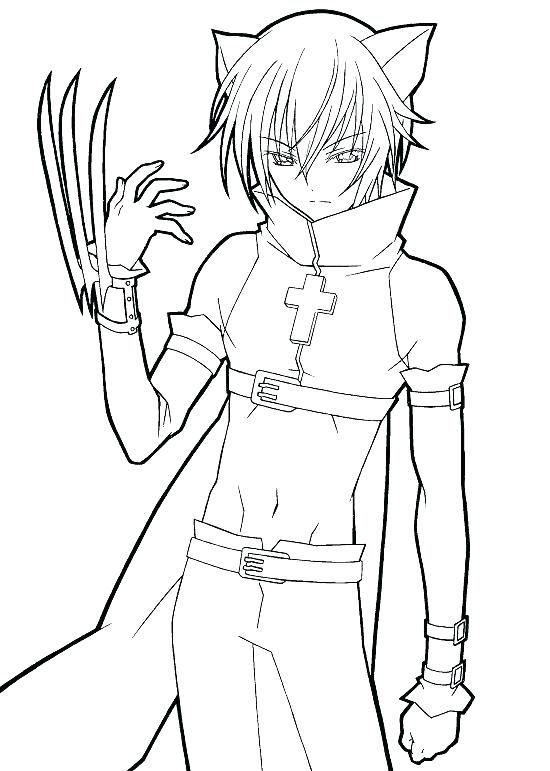 550x771 Anime Angel Coloring Pages Free Printable Anime Coloring Pages