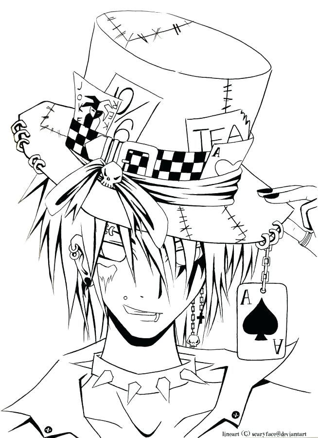 654x900 Best Boys Anime Color Pages Free Printable Anime Coloring Pages