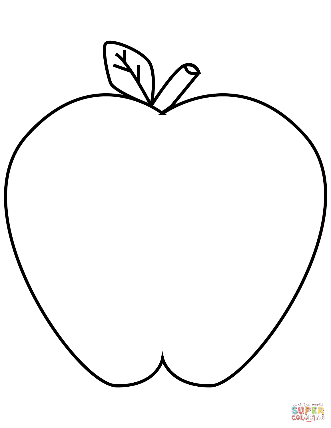 1159x1500 Classy Idea Apple Coloring Pages Green Page Free Printable