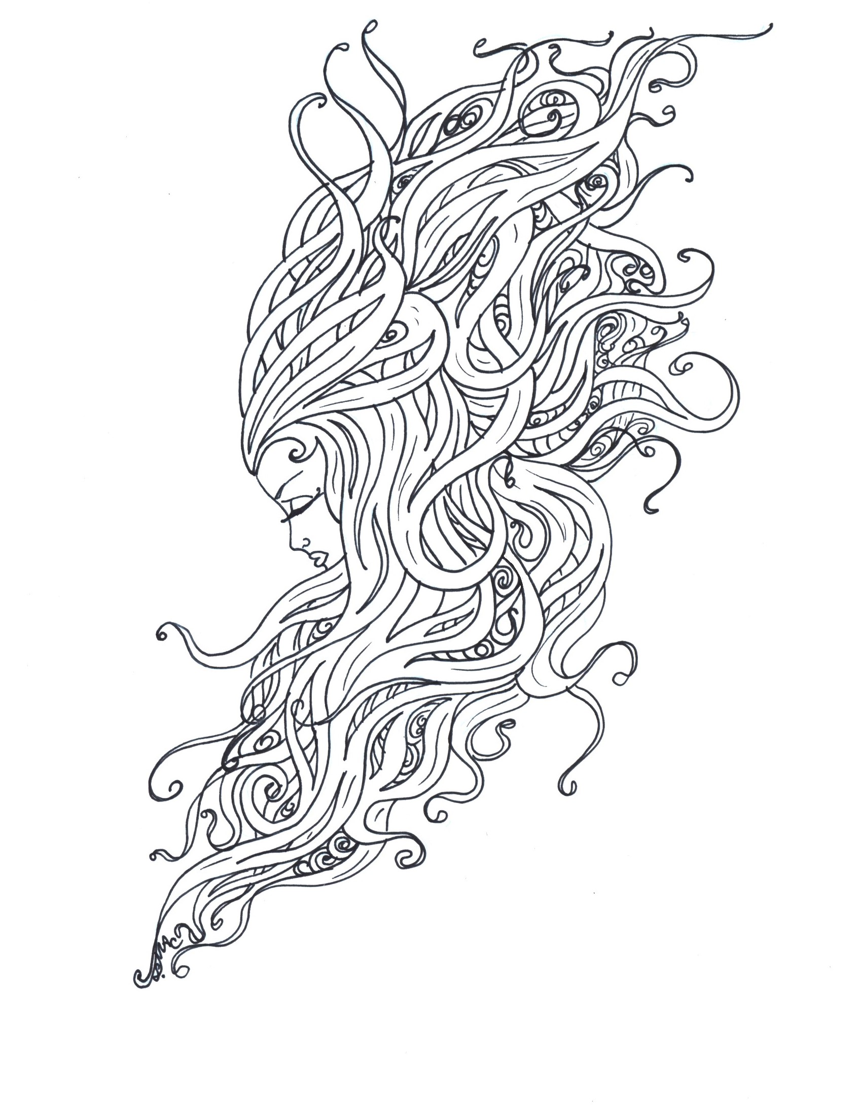1694x2181 Art Nouveau Coloring Pages S.mac's Place To Be Coloring Pages