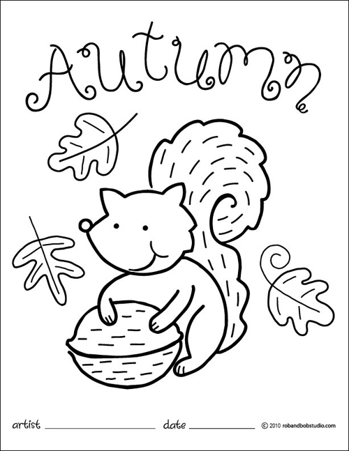 Free Printable Autumn Coloring Pages