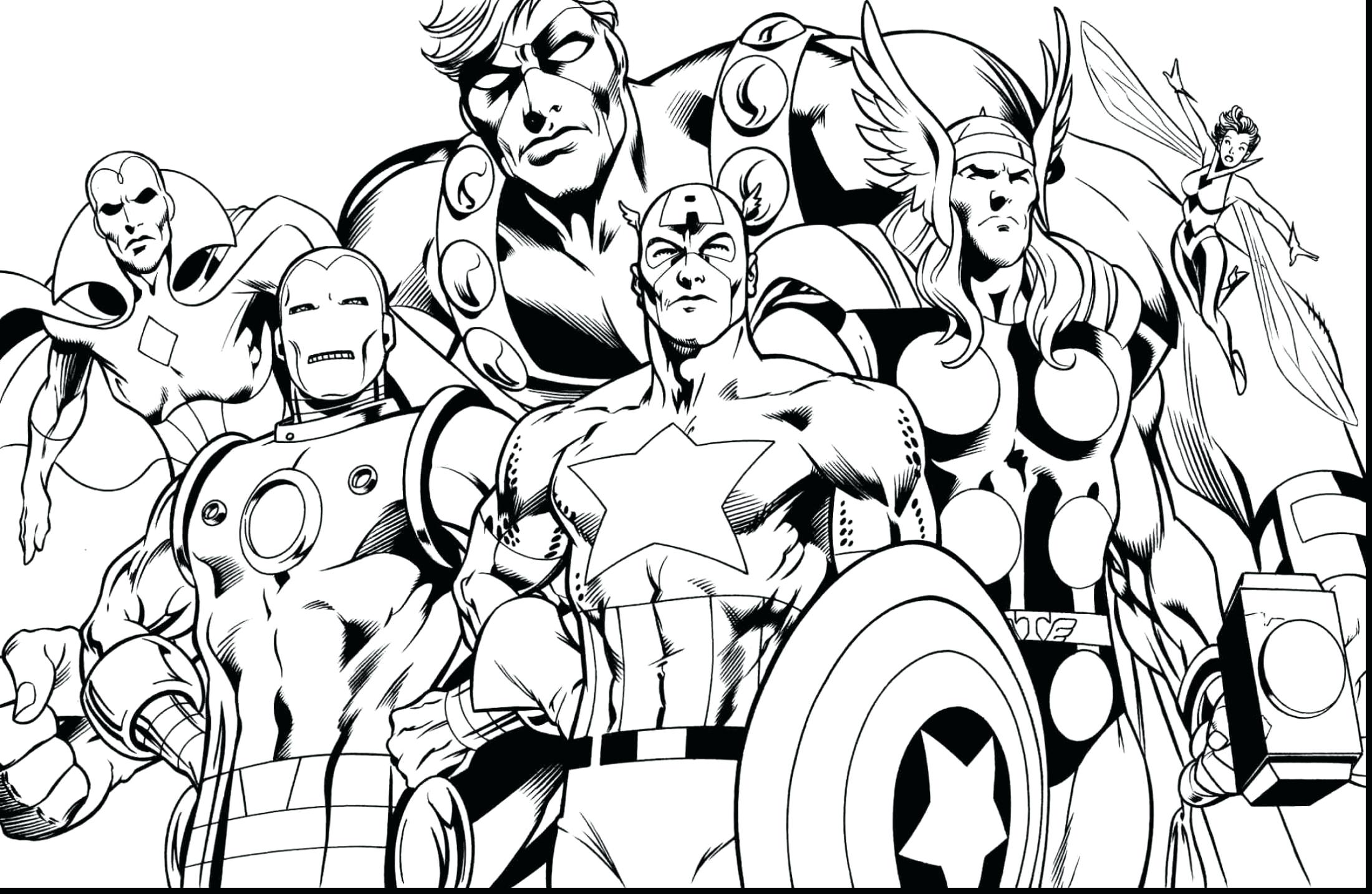 2200x1433 Avengers Coloring Pages To Print Captain Page At Free Printable