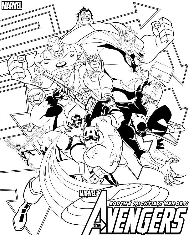 604x749 Coloring Page Avengers Avengers On Kids N Fun.co.uk. On Kids N Fun
