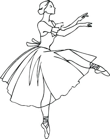 360x456 Free Ballerina Coloring Pages Ballerina Coloring Pages Free