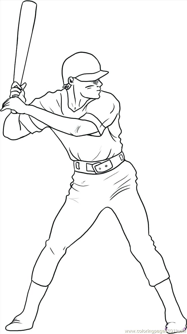 650x1161 Baseball Bat Coloring Pages Baseball Player Coloring Pages Free