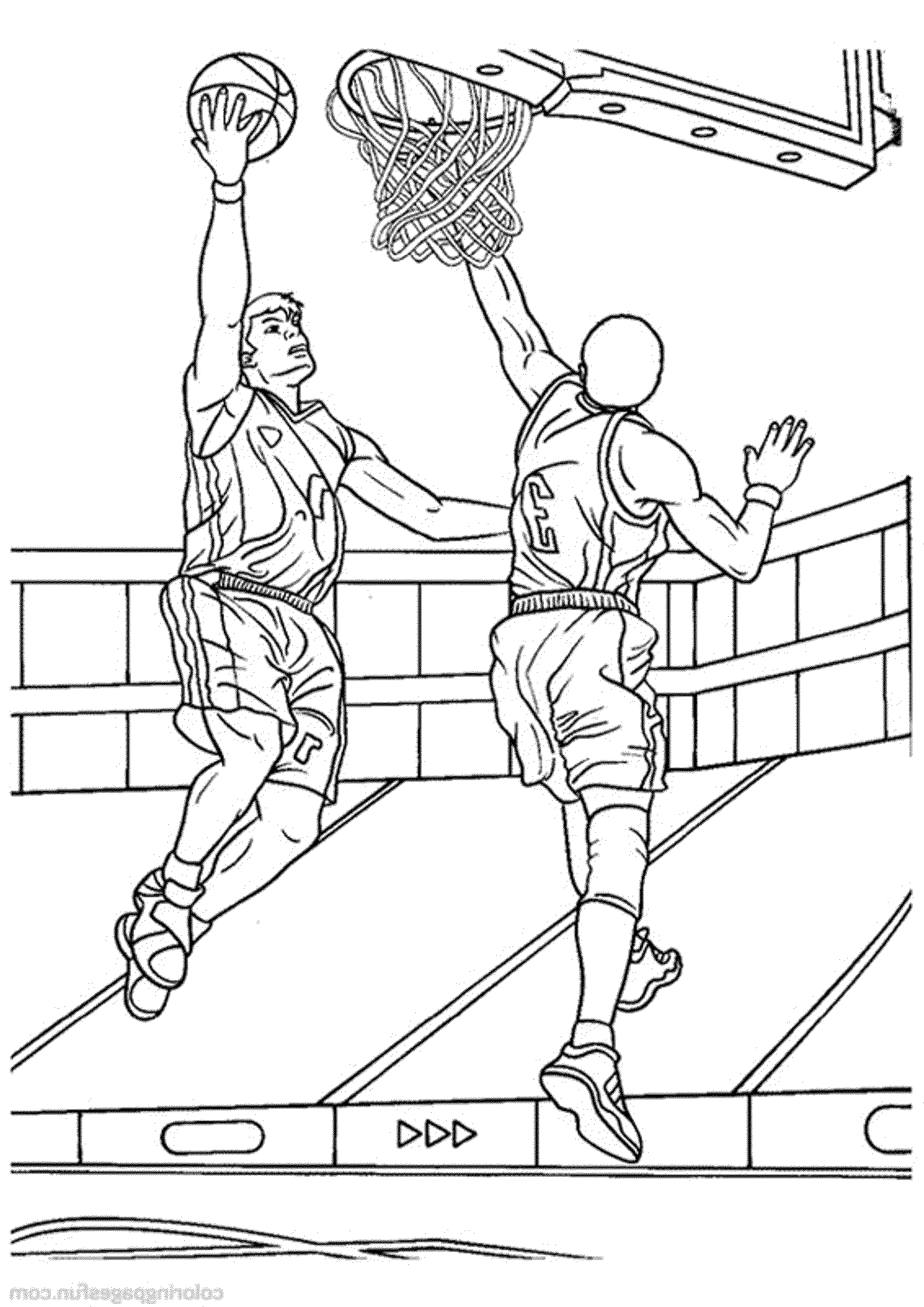 2000x2827 Fortune Basketball Coloring Pages To Print