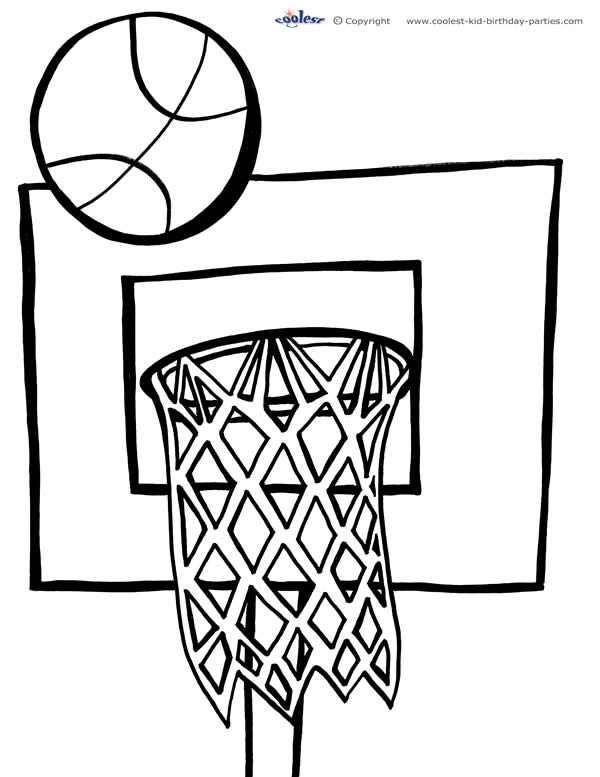 600x777 Printable Basketball Coloring Page 1