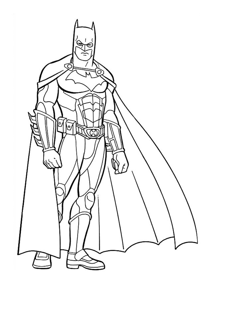 850x1100 Batman Coloring Pages To Print Batman Coloring Page On