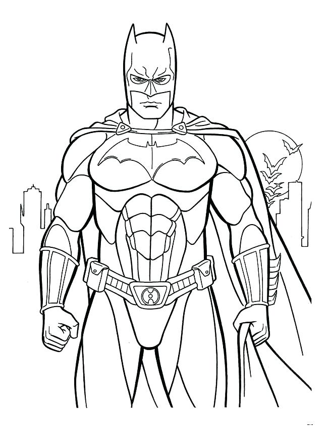 648x850 Batman Printable Coloring Pages
