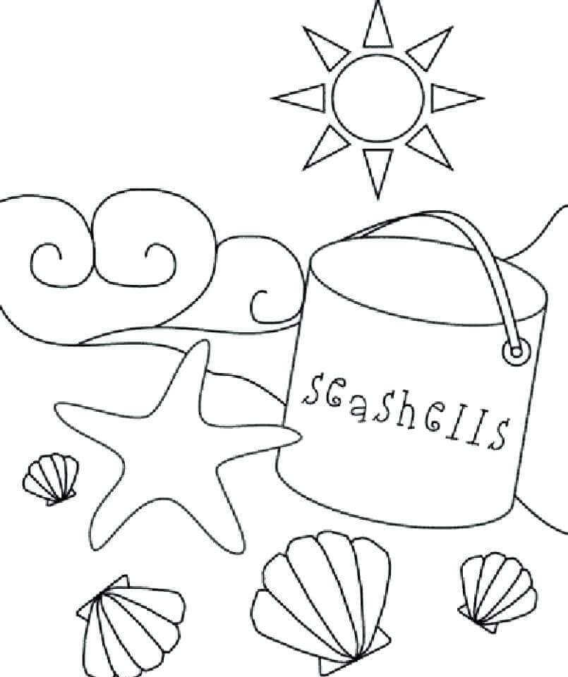 805x960 Coloring Pages Of Beach Things 25 Free Printable Beach Coloring