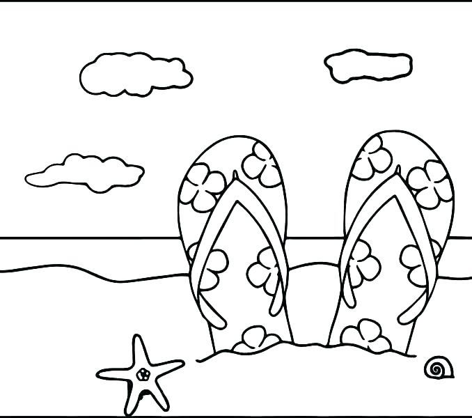 678x600 Printable Beach Coloring Pages Printable Beach Coloring Page Free
