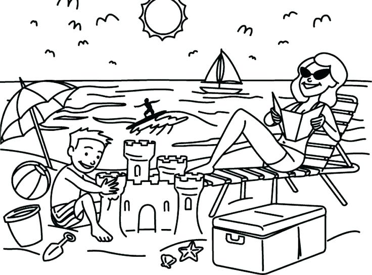 736x544 Printable Coloring Pages For Adults Free Printable Beach Coloring