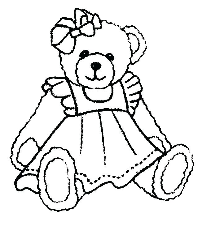 652x731 Teddy Bear Coloring Pages Free Printable New Teddy Bear Coloring