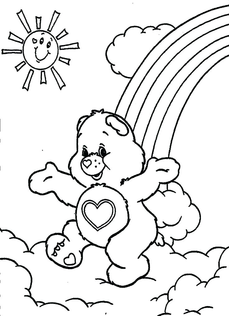 736x1014 Bears Coloring Pages Free Printable Care Bear Coloring Pages