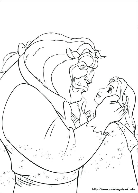 Free Printable Beauty And The Beast Coloring Pages