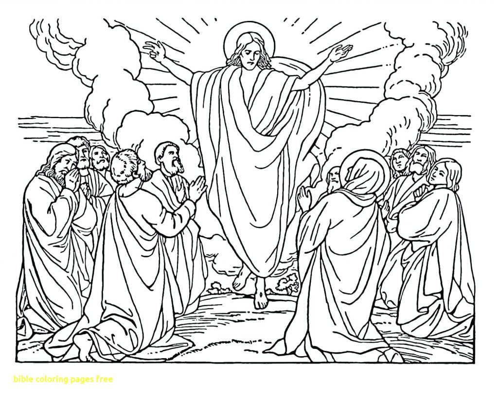 1024x819 Coloring Pages ~ Free Christian Coloring Pages Bible With God