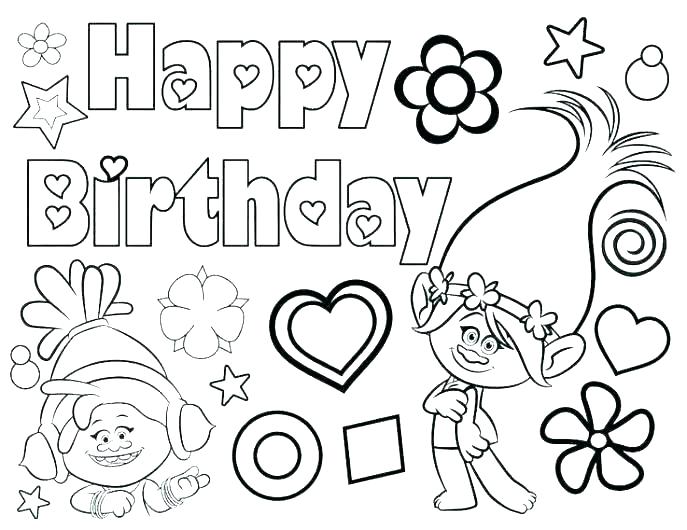 687x530 Printable Happy Birthday Coloring Pages Happy Birthday Grandma
