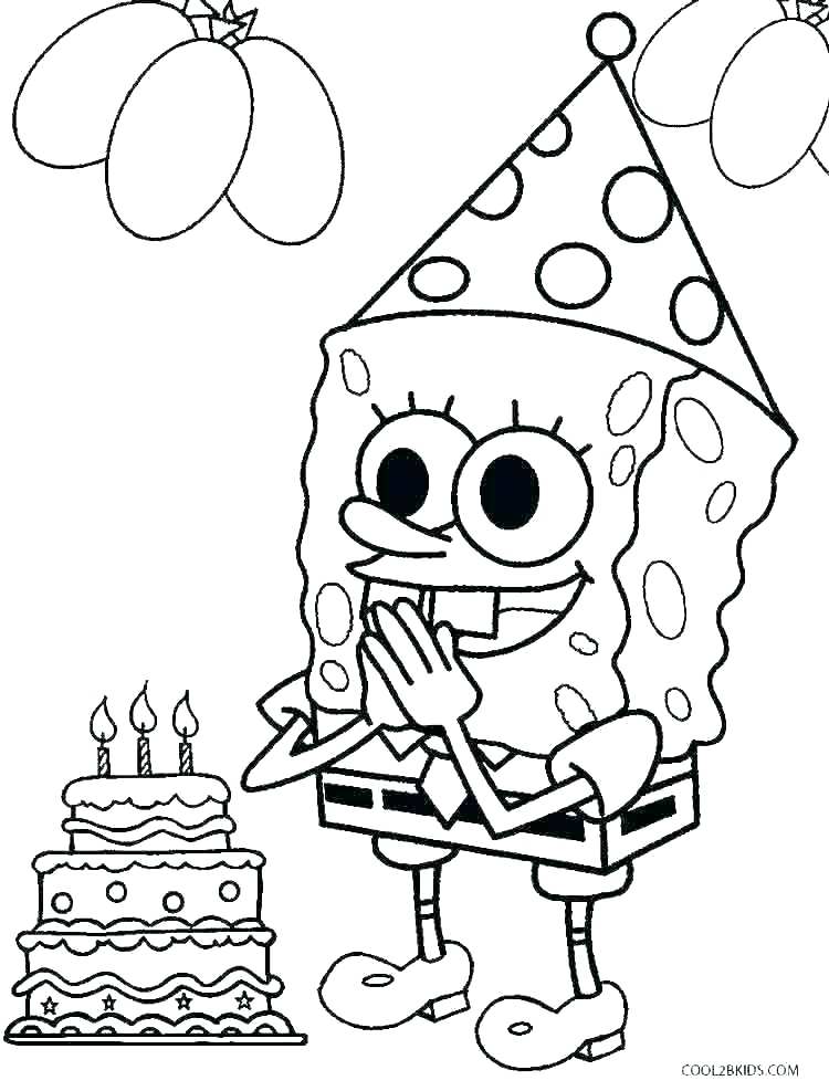 750x987 Birthday Coloring Pages Printable Shippa.co