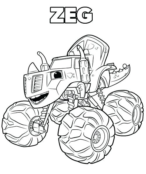 501x596 Blaze And The Monster Machines Coloring Book Free Printable Blaze