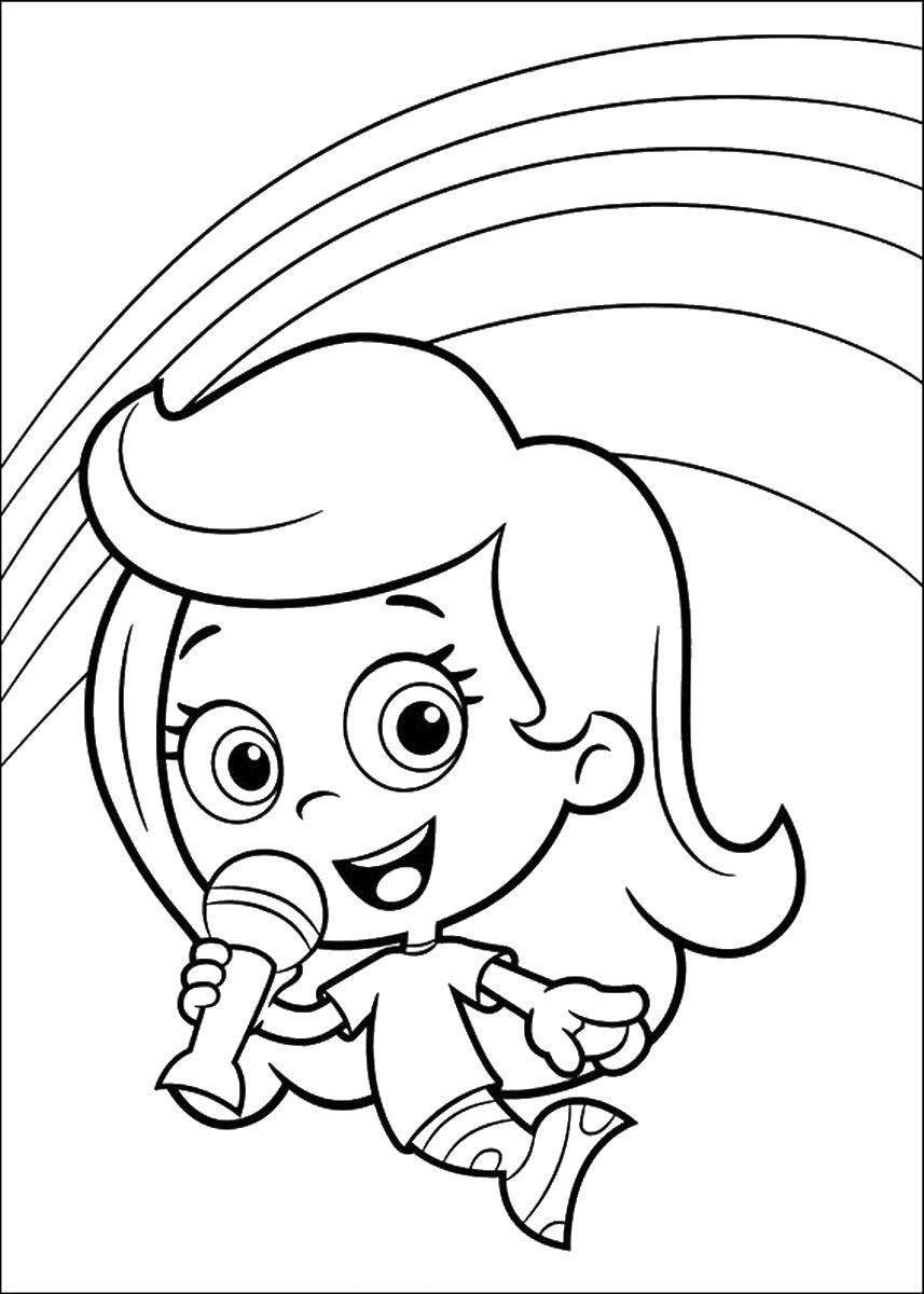 857x1200 Bubble Guppies Coloring Pages 360coloringpages
