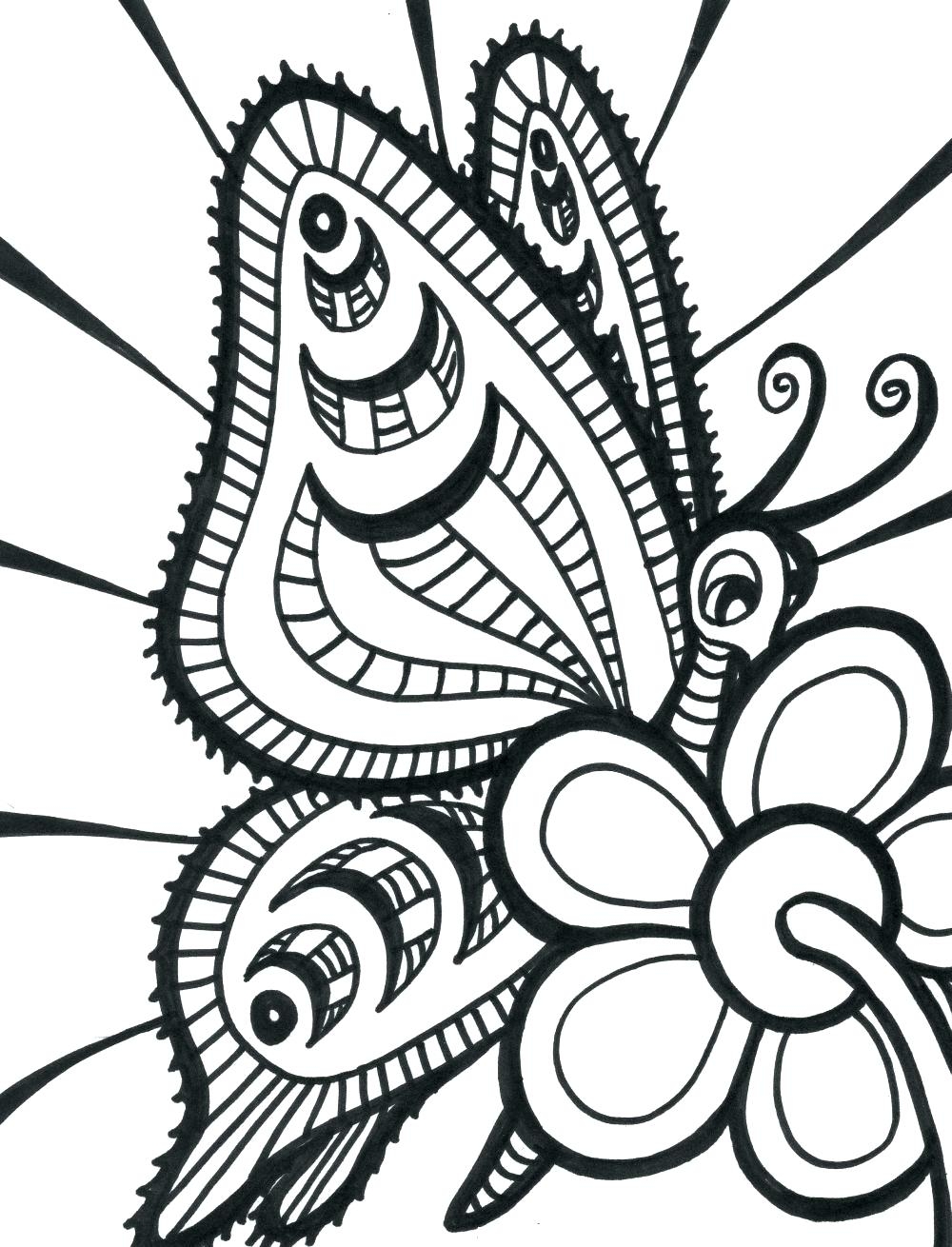 1000x1310 Fresh Coloring Detailed Butterfly Coloring Pages Adult Printable