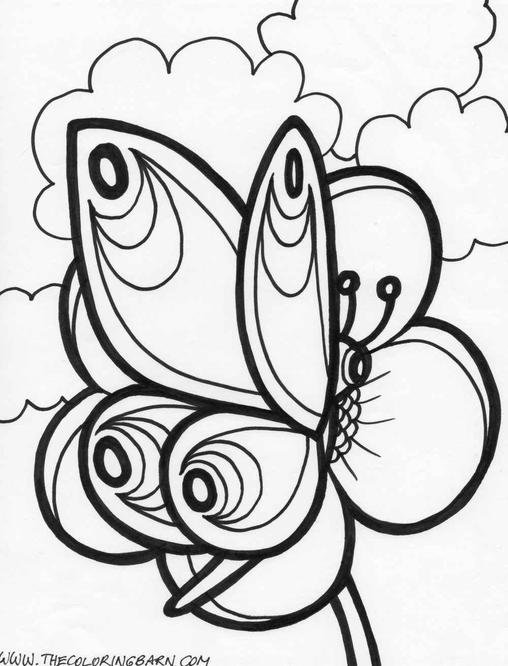 1000x1310 Adults Color Pages Free Printable Butterflies Templates Print
