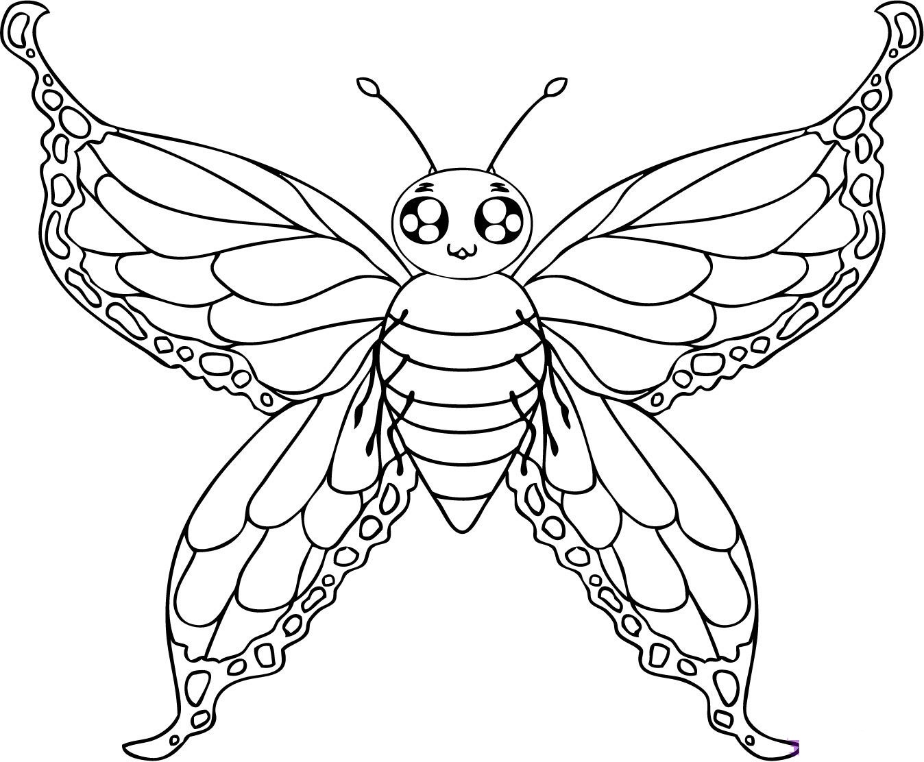 1348x1112 Printable Butterfly Coloring Pages For Kids Coloring Pages