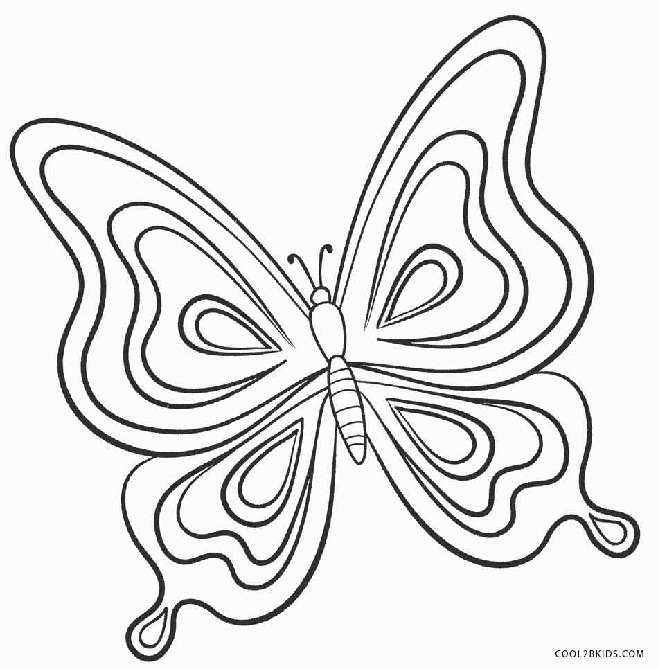 950x966 Butterfly Coloring Pages Printable