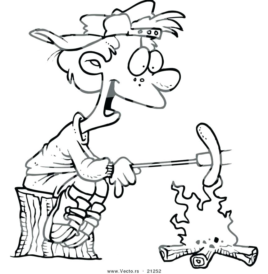 863x880 Free Camping Coloring Pages To Print Printable Camping Coloring