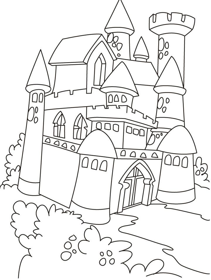 720x954 Free Printable Castle Coloring Pages For Kids Castles, Princess