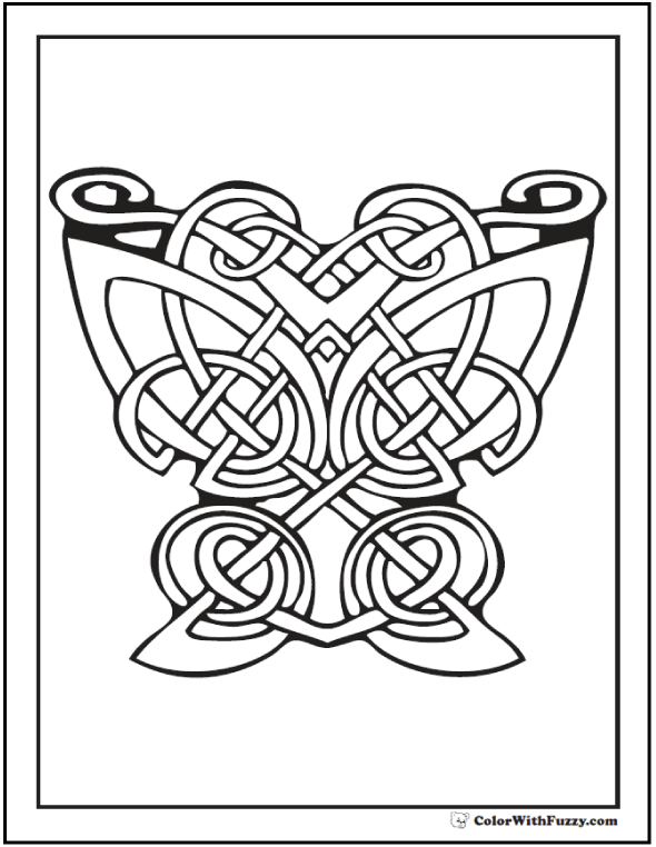 590x762 90 Celtic Coloring Pages Irish, Scottish, Gaelic