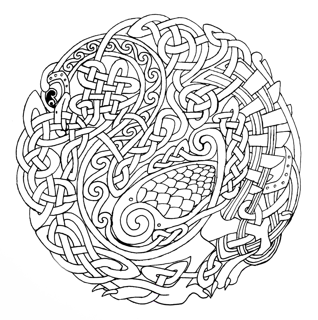 1024x1029 Mandala Coloring Pages Celtic For Adults Mandala Coloring Pages
