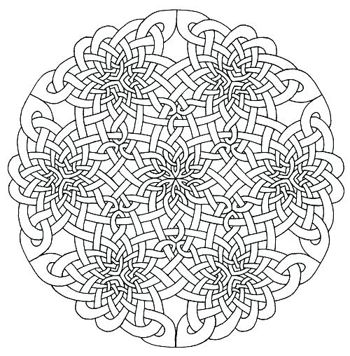 500x508 Celtic Knot Coloring Pages Mandalas To Color Mandala Coloring