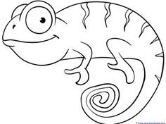 236x176 Chameleon Coloring Pages