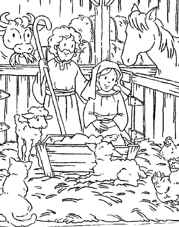 600x757 Christian Christmas Coloring Pages Free Christian Christmas