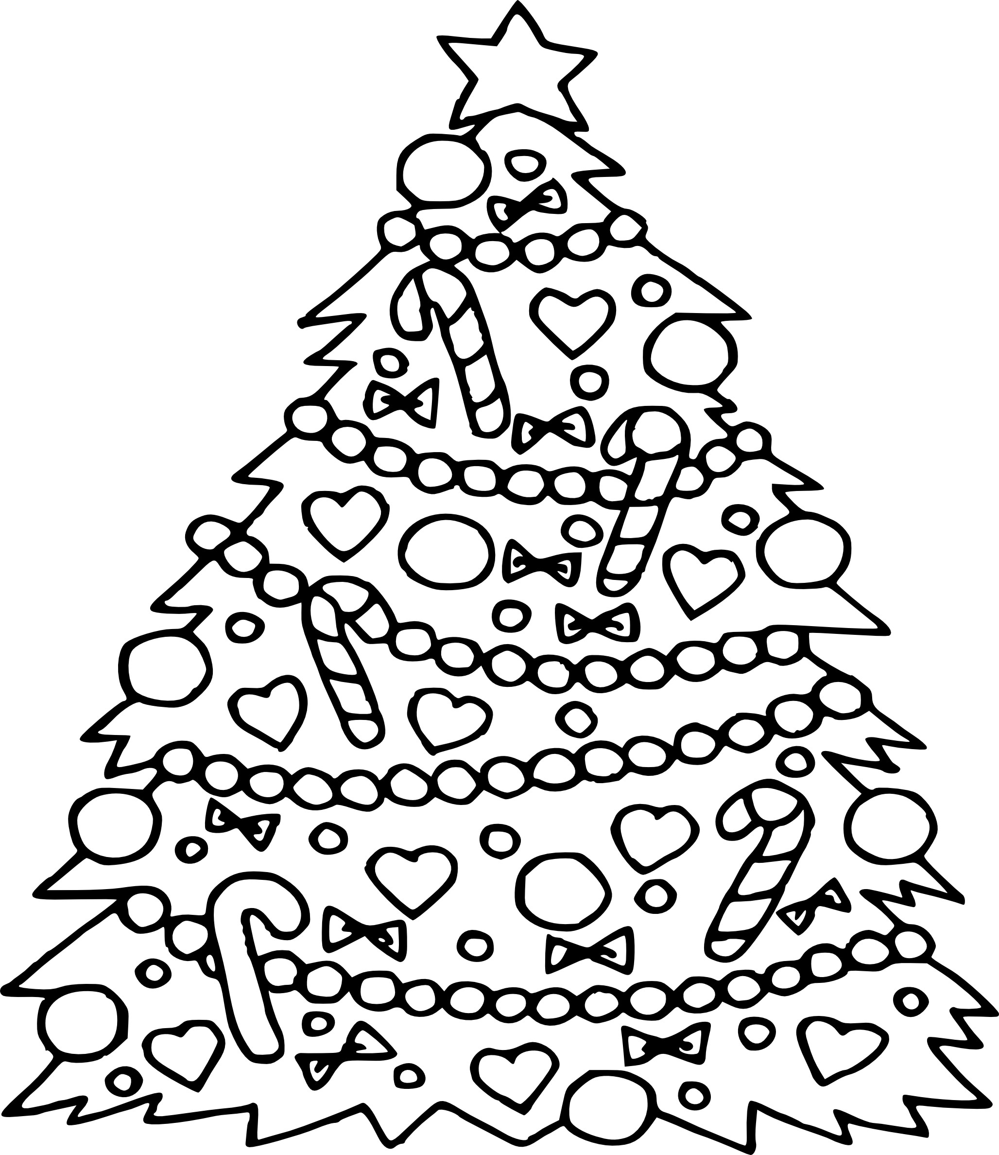 2056x2376 Free Printable Christmas Tree Template Christmas Tree Coloring