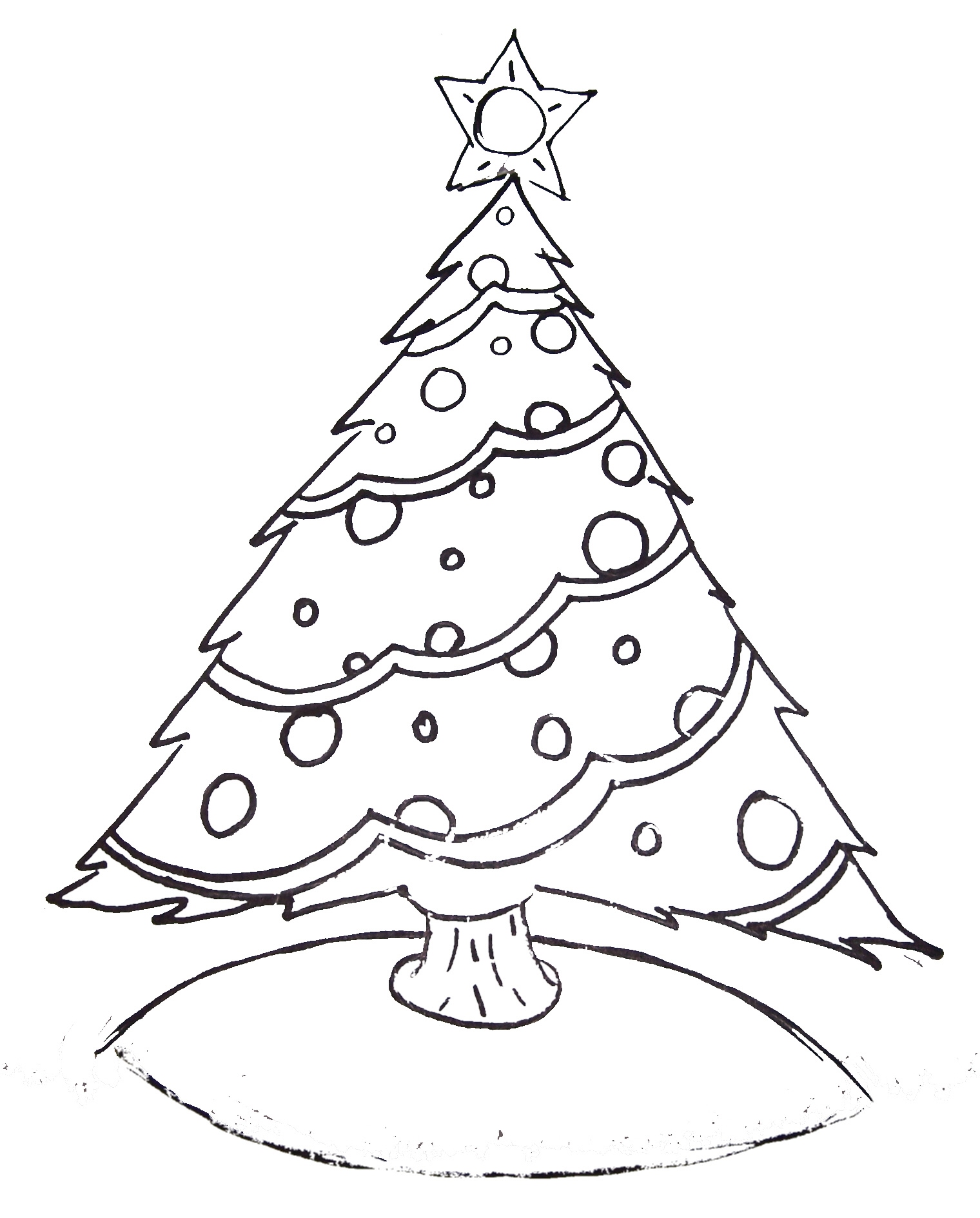 1520x1889 Christmas Tree Coloring Pages Printable Best Of Free Printable