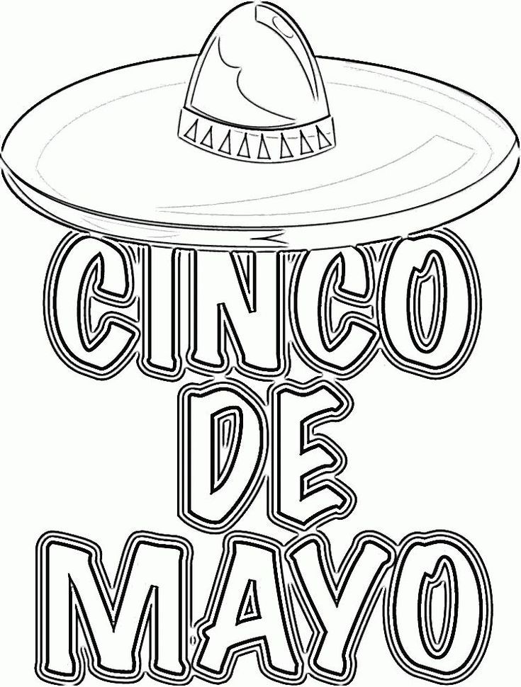 735x970 167 Free, Printable Cinco De Mayo Coloring Pages For Kids De