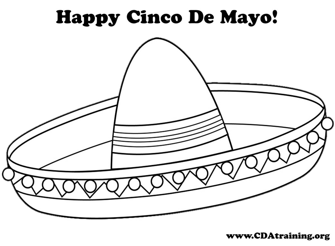 1090x800 Free Printable Cinco Mayo Colorings Coloring Page De General Flag