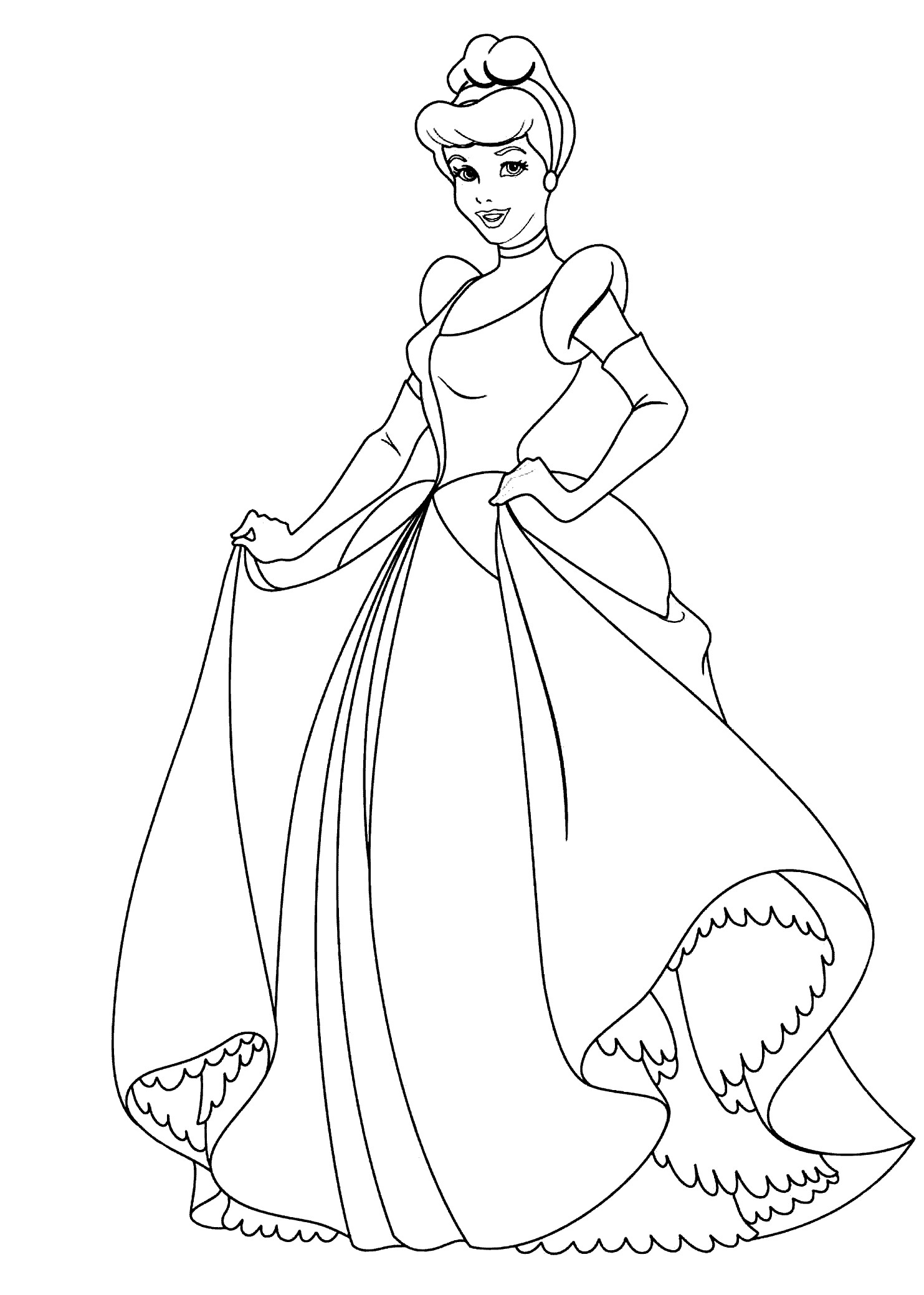 1483x2079 Coloring Pages Disney Cinderella Best Of Cinderella Coloring Pages