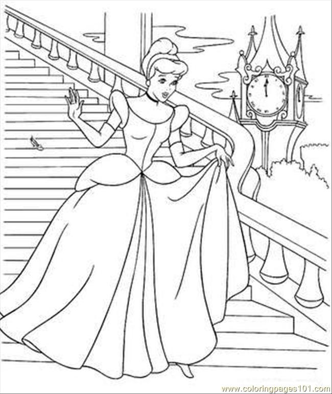 650x771 Cinderella Coloring Page 12 Coloring Page