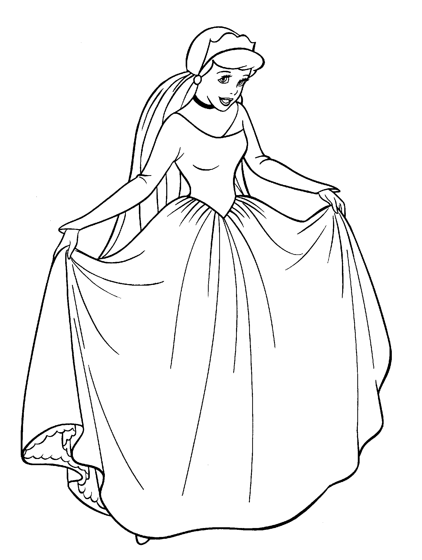 1650x2190 Free Printable Cinderella Coloring Pages For Kids