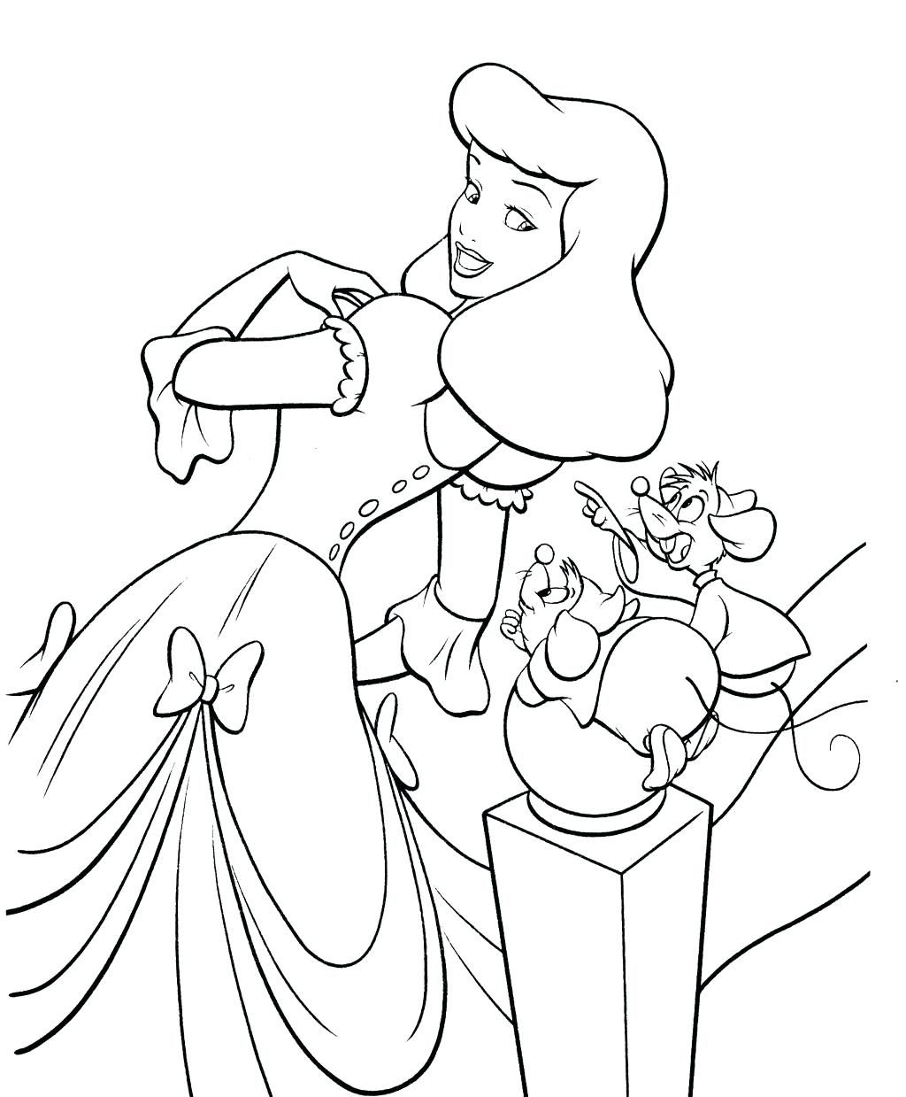 1024x1239 Coloring Pages ~ Cinderella Coloring Page Mice Pages Car Tuning