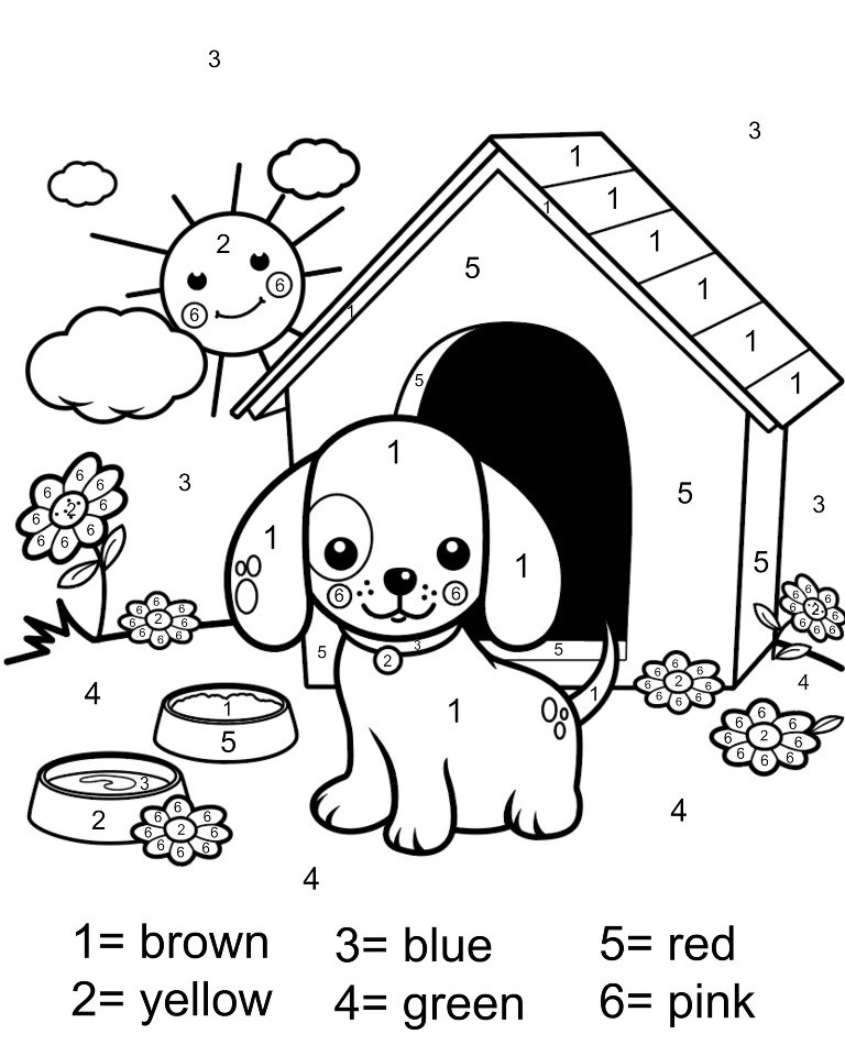 768x960 Color By Number Coloring Page Free Printable